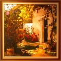 MAISON EN PROVENCE d'après Poch ROMEU.(100X100)
