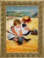 Enfants sur la Plage d'après Mary CASSATT