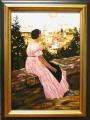 La Robe rose d'après BAZILLE  (50X70)