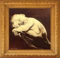 BEBE d'après photo d'Anne GEDDES.  (50X50)