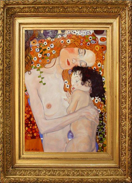 LA MATERNITE d'après KLIMT.